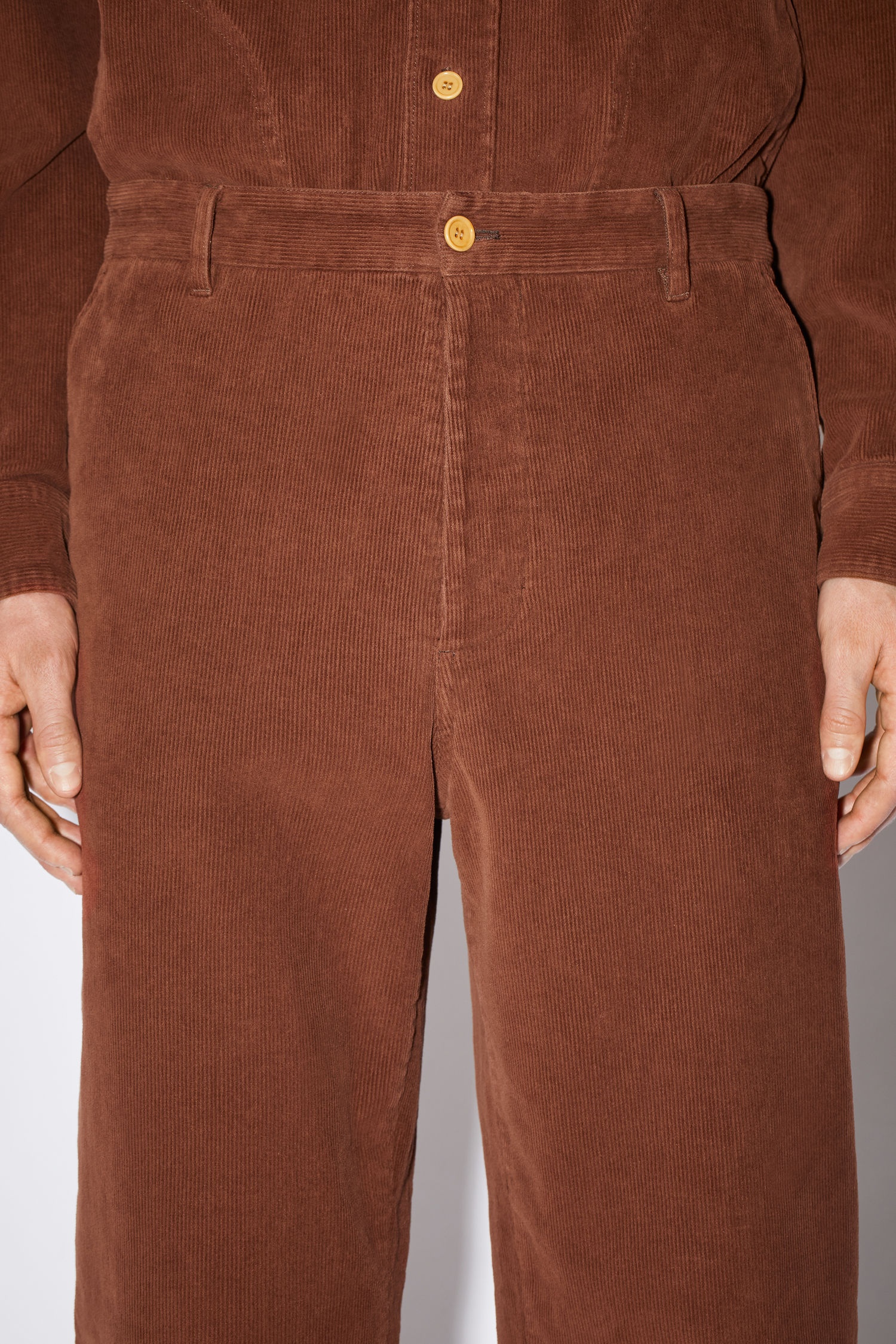 Straight trousers - Chestnut brown - 6