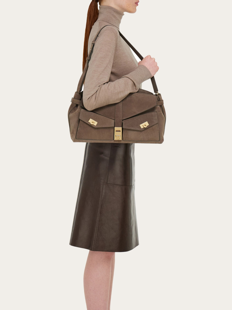FERRAGAMO Multipocket Hug crossbody bag (L) outlook