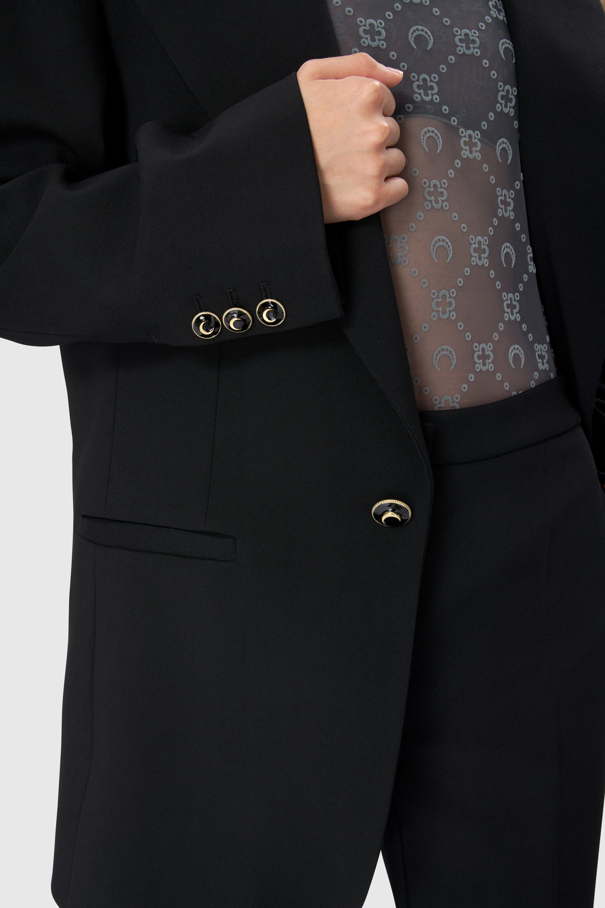 Virgin Wool Twill Boxy Jacket - 2