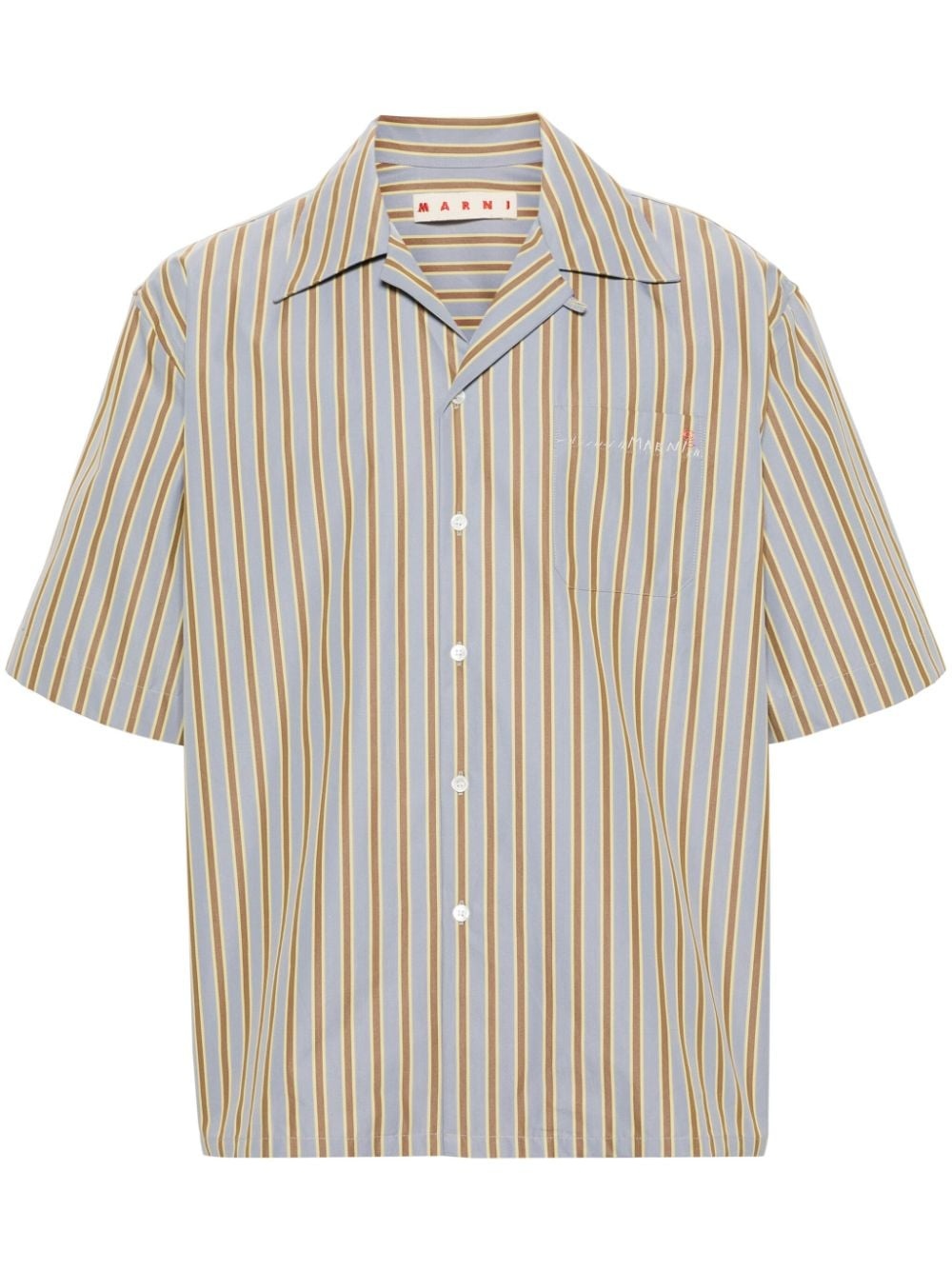 striped cotton shirt - 1