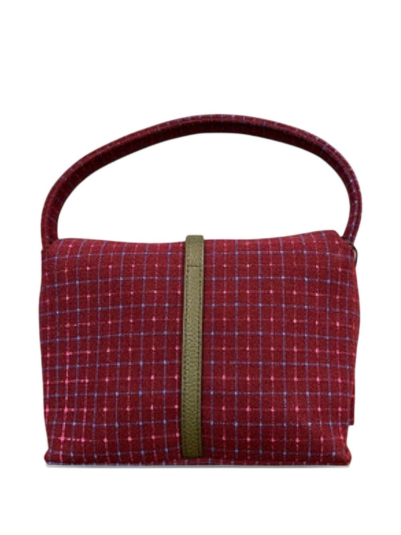GCDS Mini Comma checked shoulder bag outlook