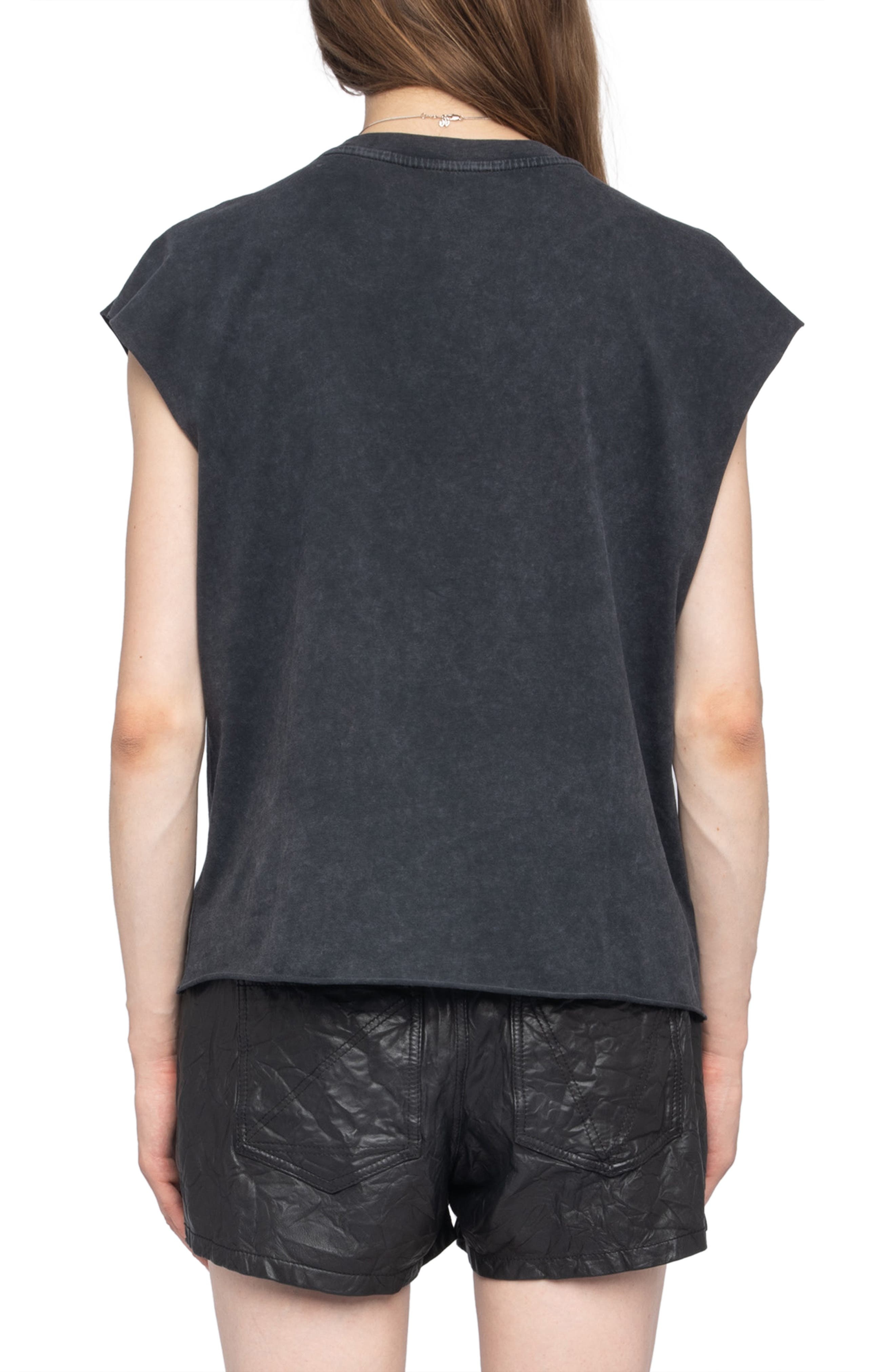 Zadig & Voltaire Cloe Strass Skull T-Shirt in Black at Nordstrom - 2