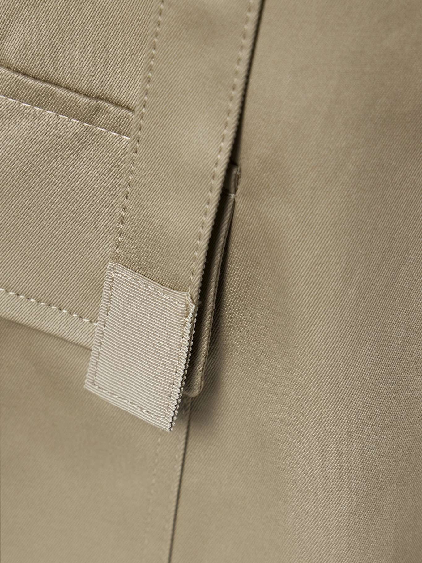 Belted cotton-twill wide-leg cargo pants - 4