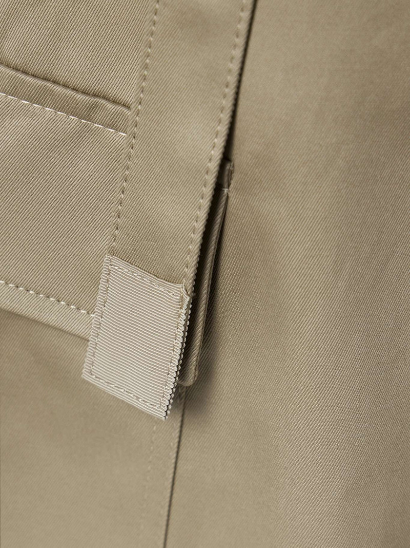 Belted cotton-twill wide-leg cargo pants 4