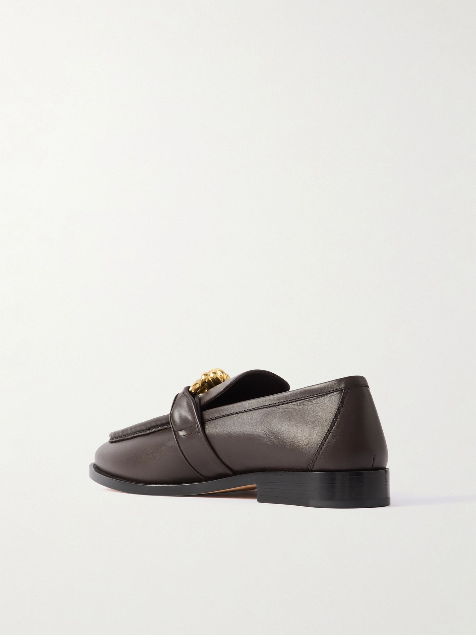 Astaire embellished leather loafers Brown - 3