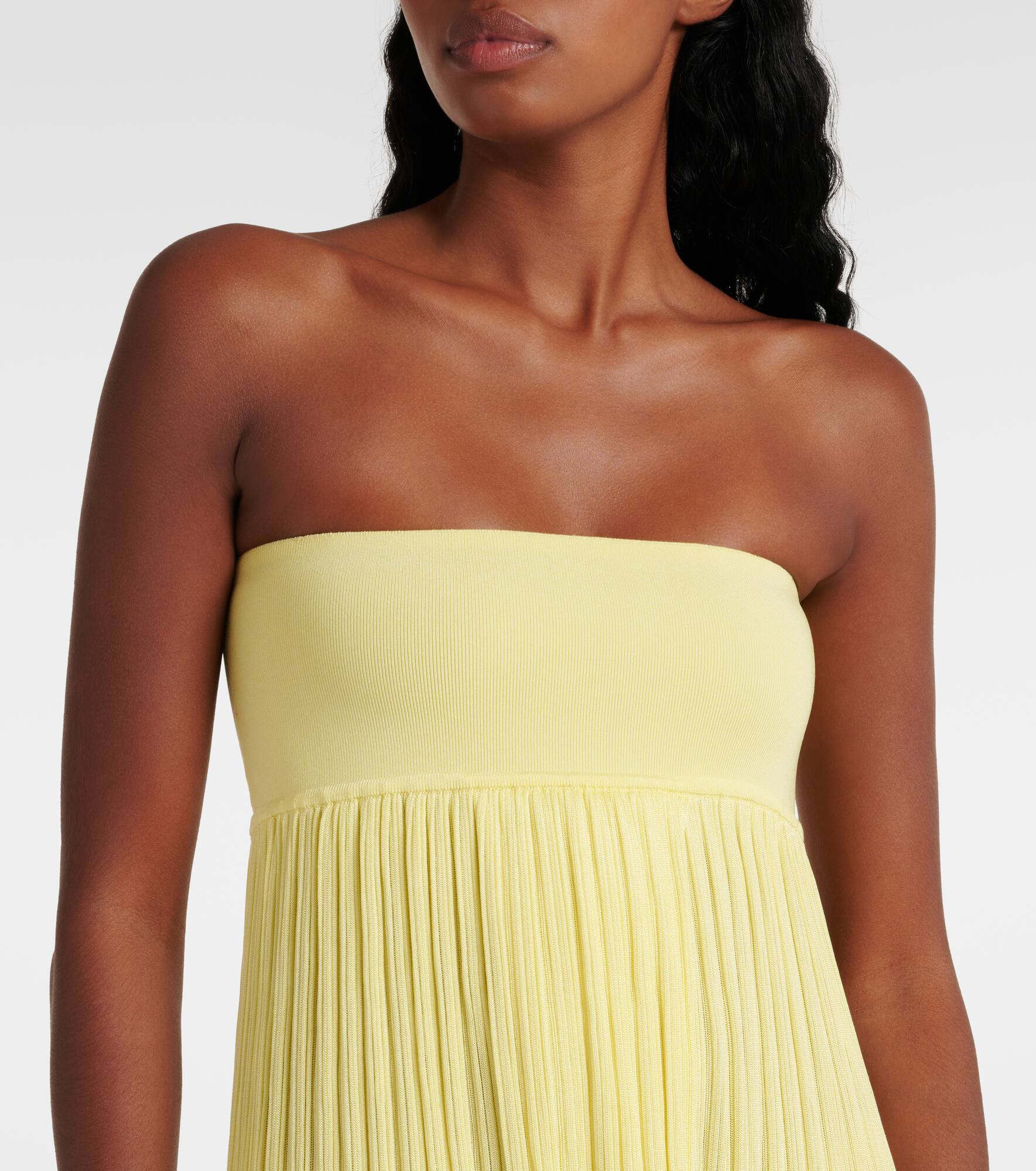Pleated bustier dress - 4