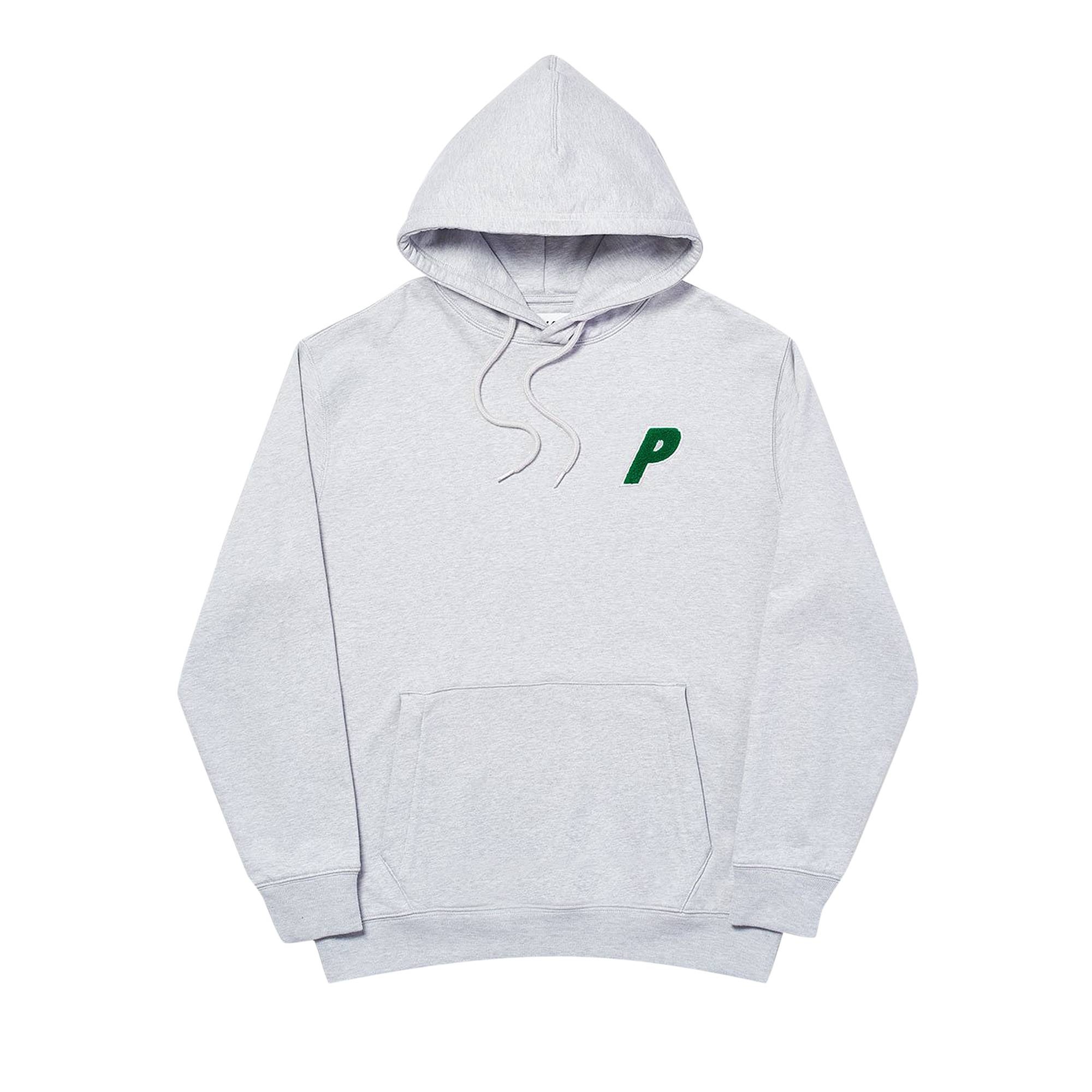 Palace Tri-Chenille Hood 'Grey Marl' - 1