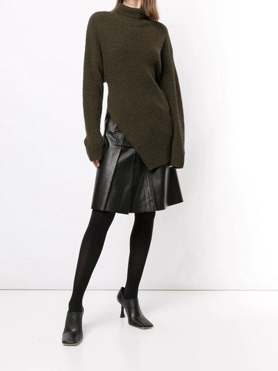 Proenza Schouler asymmetrical wool turtleneck jumper outlook