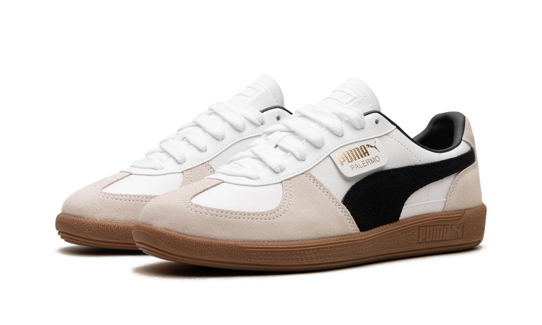 PALERMO LEATHER "PUMA WHITE / VAPOR GRAY / GUM" - 2