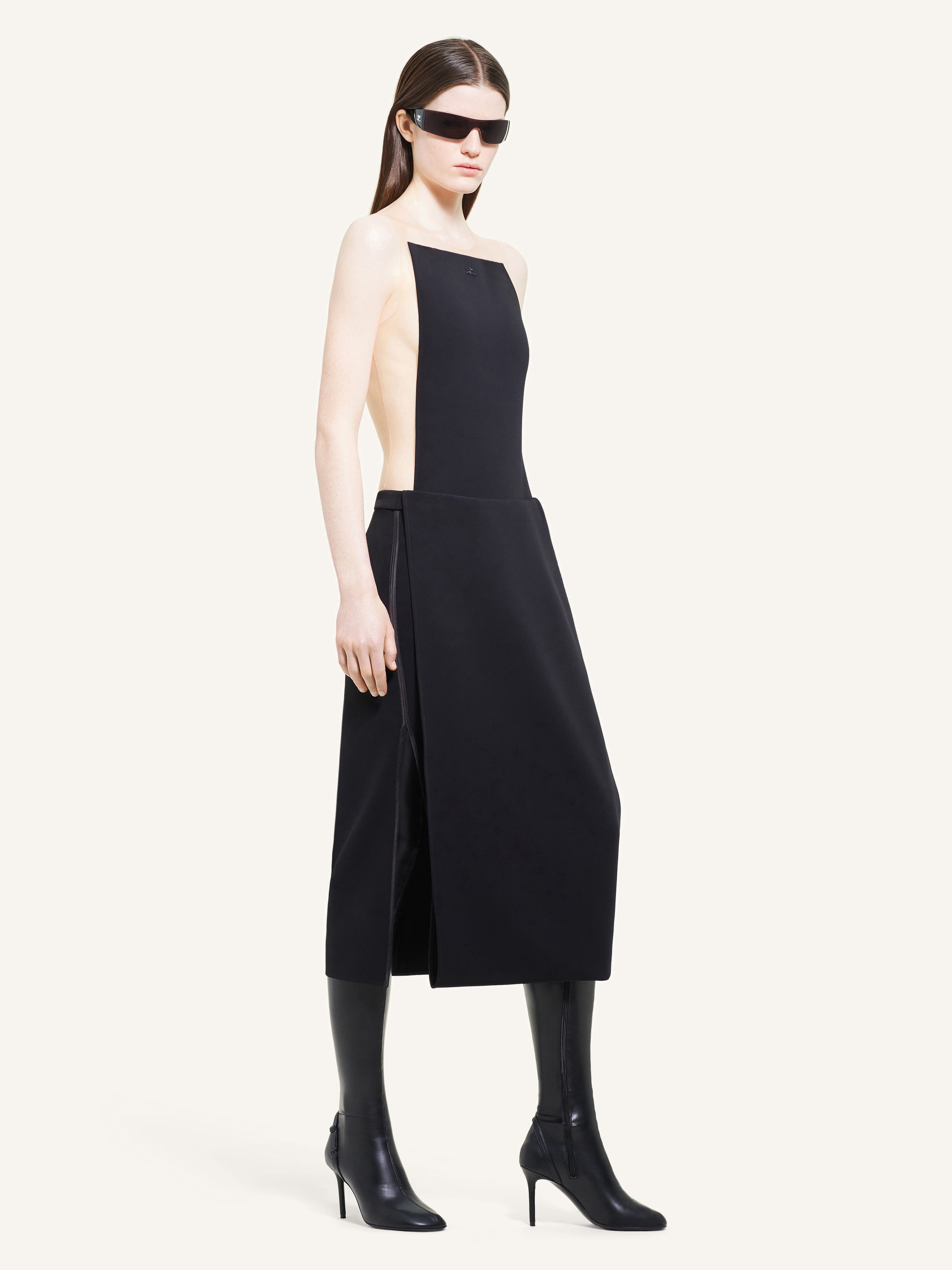 ILLUSION DRAPED SKIRT - 3