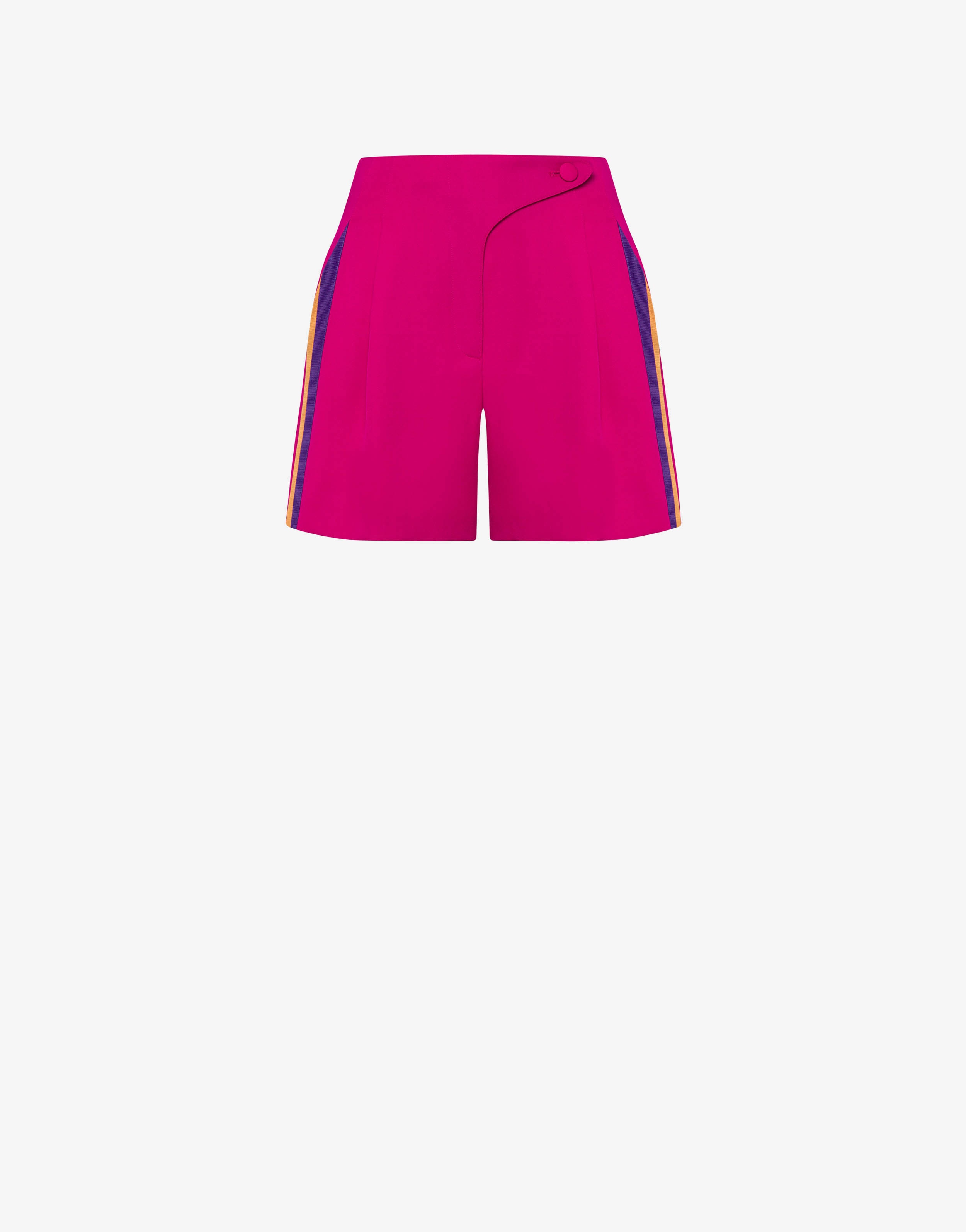 WOOL SHORTS WITH COLOUR BLOCK BANDS - 1