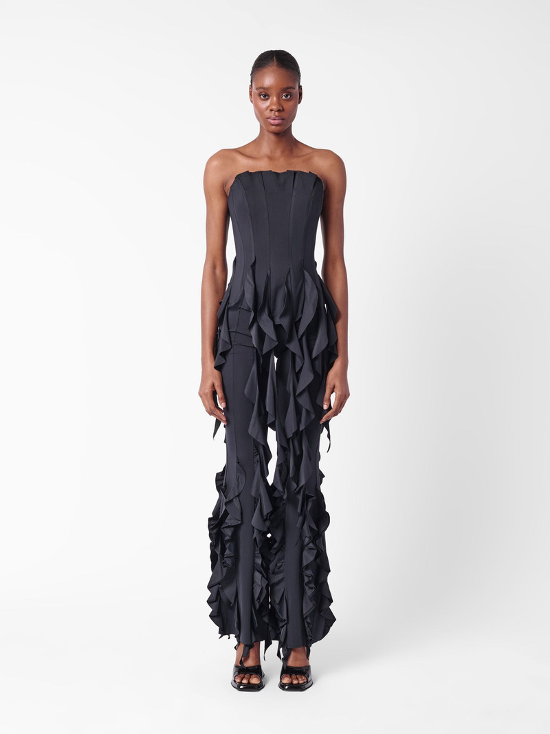 POSTER GIRL RHONDA RUFFLE TROUSERS BLACK outlook