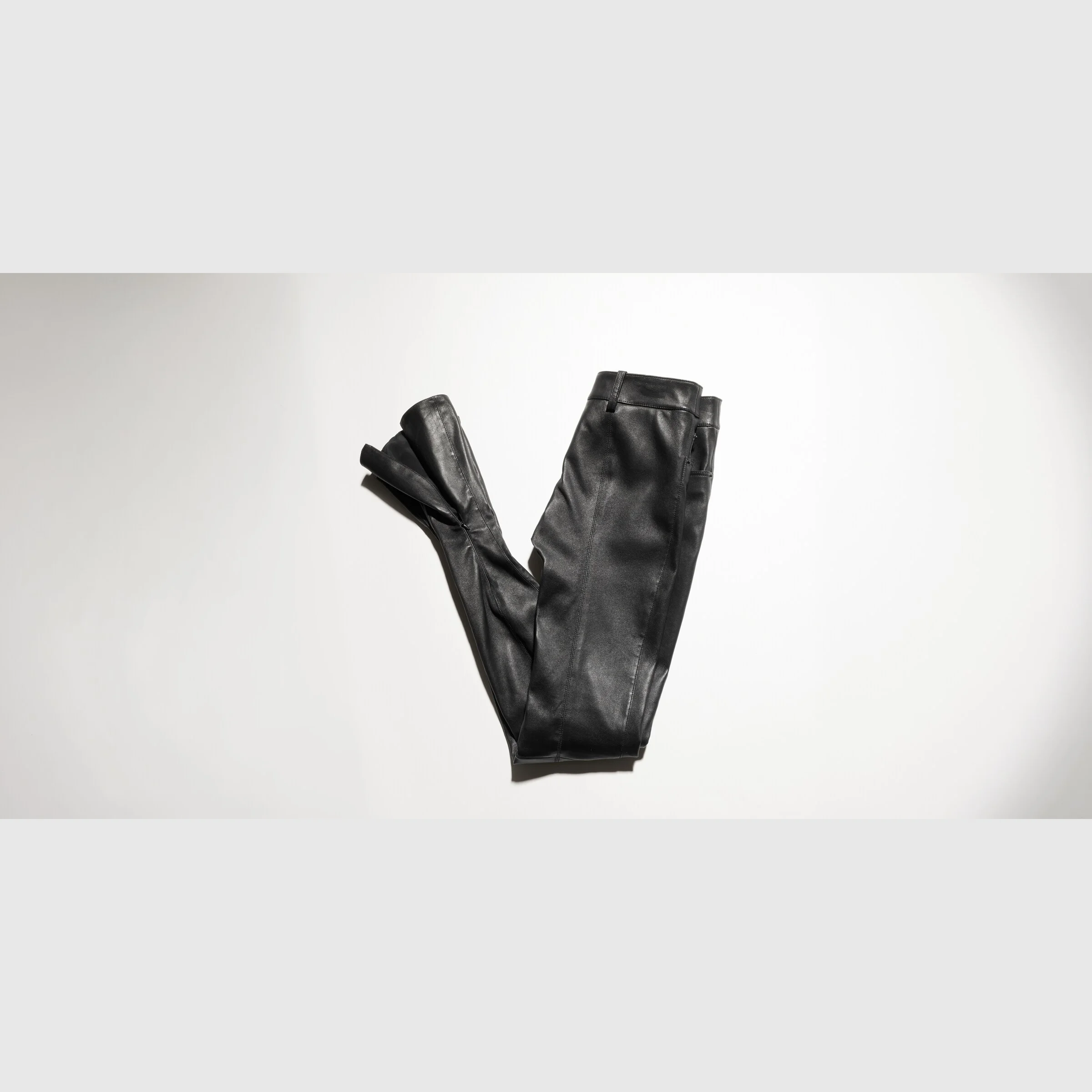 Lightweight stretch leather pants - 1