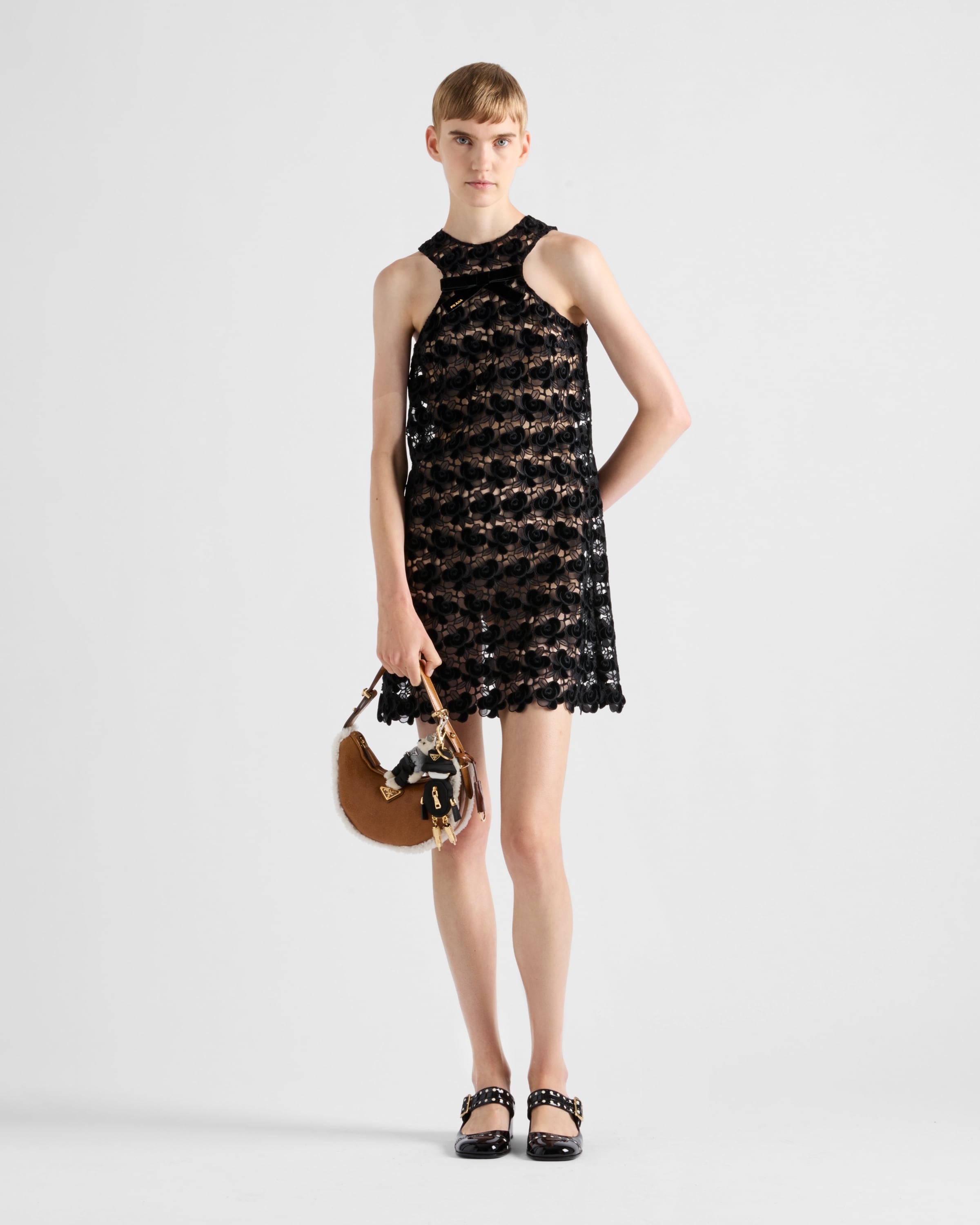 Guipure lace mini dress - 2