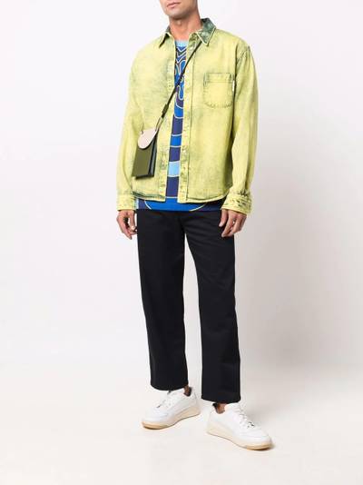 Marni acid-wash long-sleeve shirt outlook