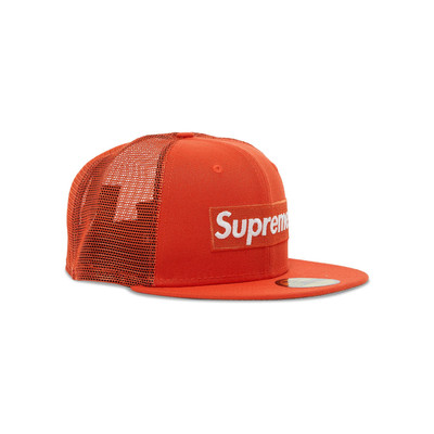 Supreme Supreme x New Era Box Logo Mesh Back 'Orange' outlook