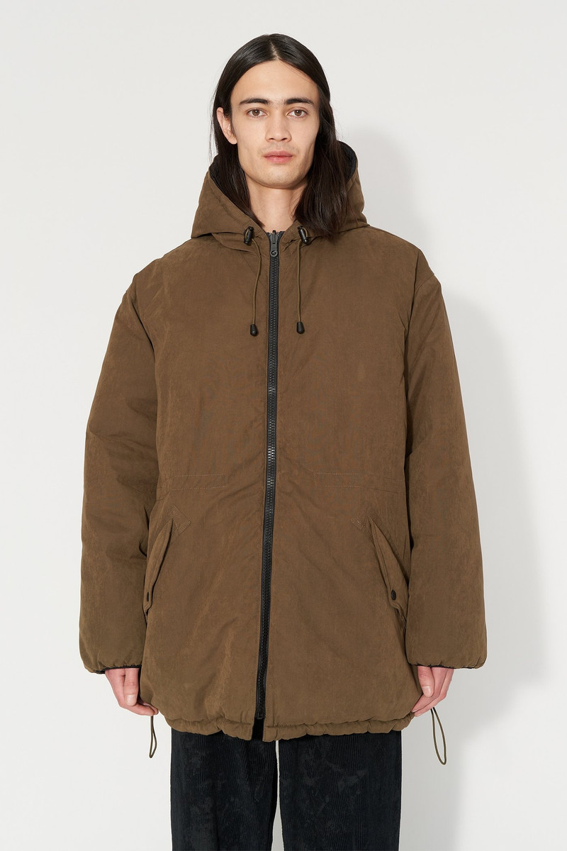 Our Legacy Vintrospec Parka Olive Wax Neo Nylon outlook