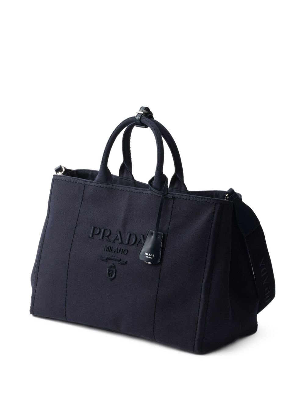 logo-embossed tote bag - 5