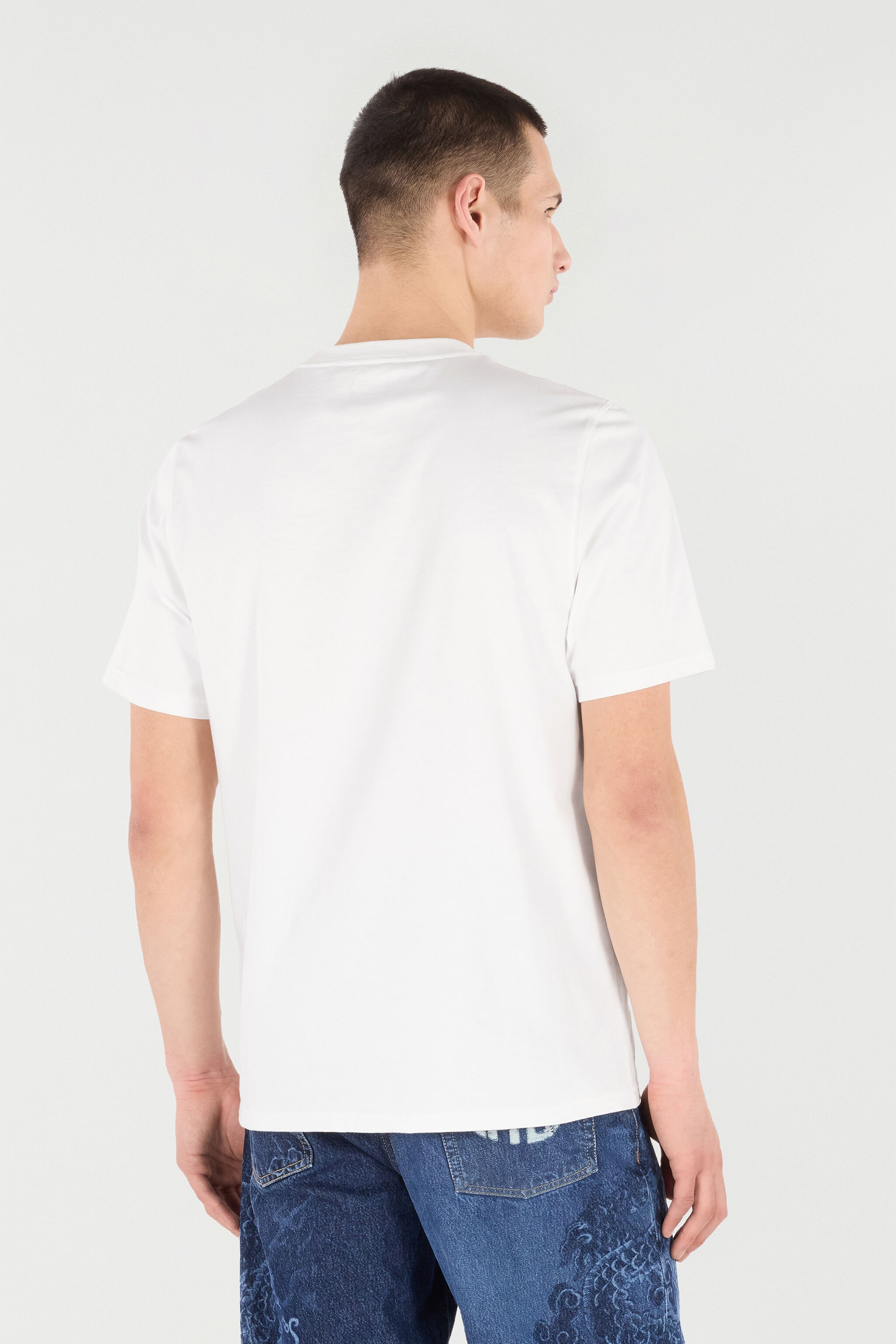 T-Shirt with Mirror Snake Monogram - 4