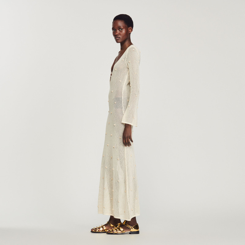 Long mesh sequin dress 7