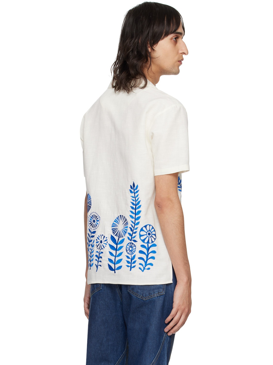 Off-White May Embroidery Shirt - 3