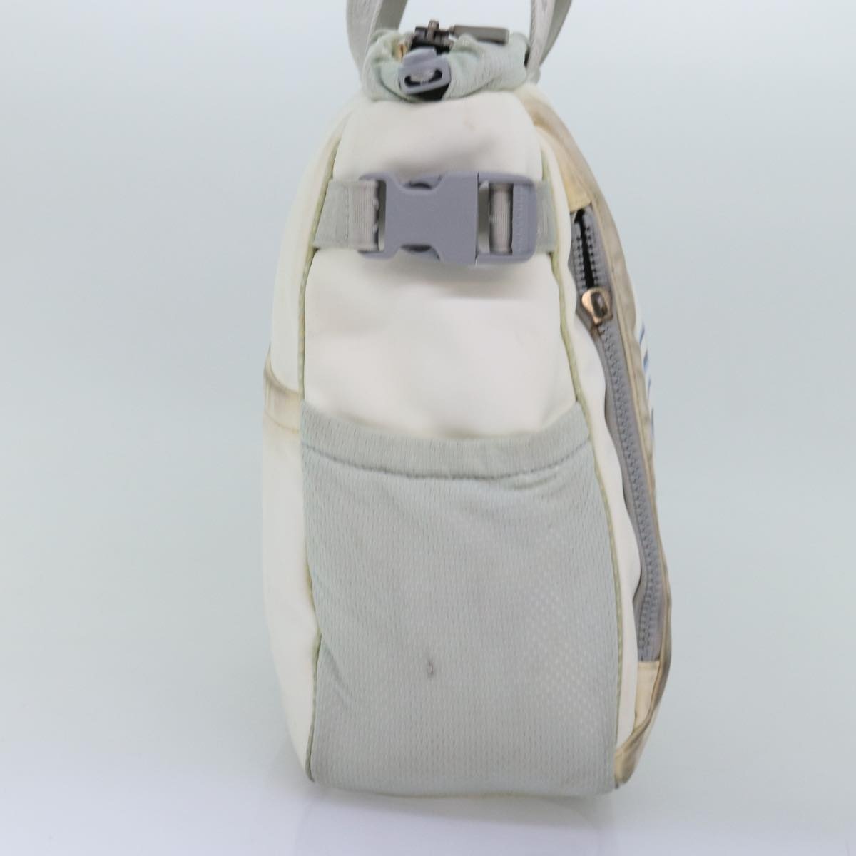 CHANEL Tote Bag Nylon White CC - 3