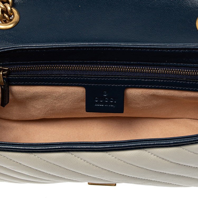 (WMNS) Gucci Marmont Series Bag Pack Small White 443497-0OLFX-9085 - 4