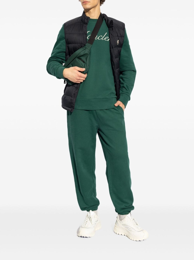 Moncler logo-embroidered cotton sweatshirt outlook