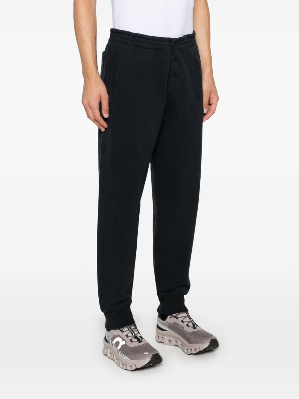 logo-embroidered track trousers - 3