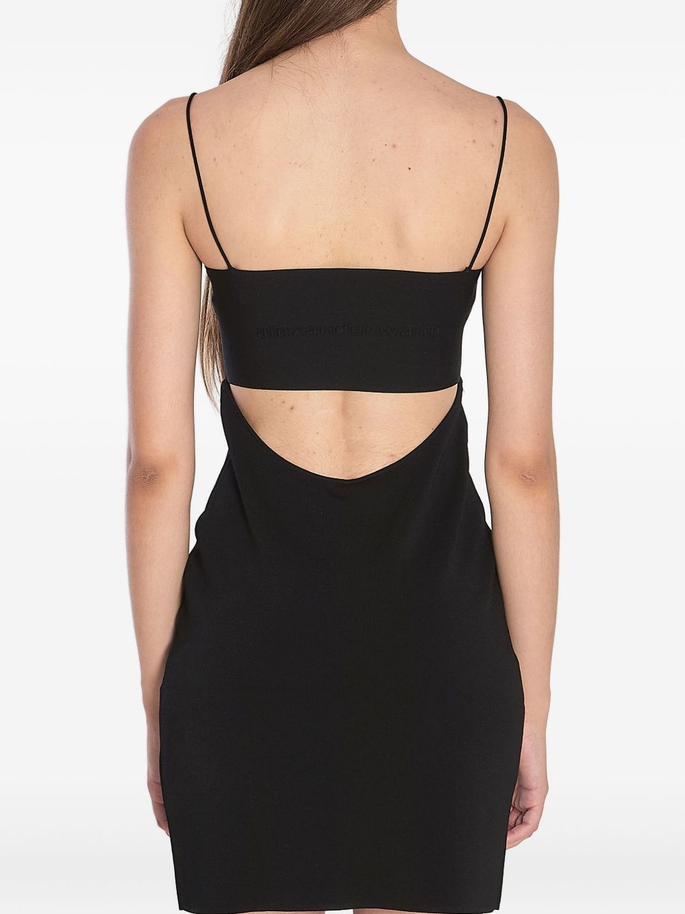 cut-out mini dress - 4