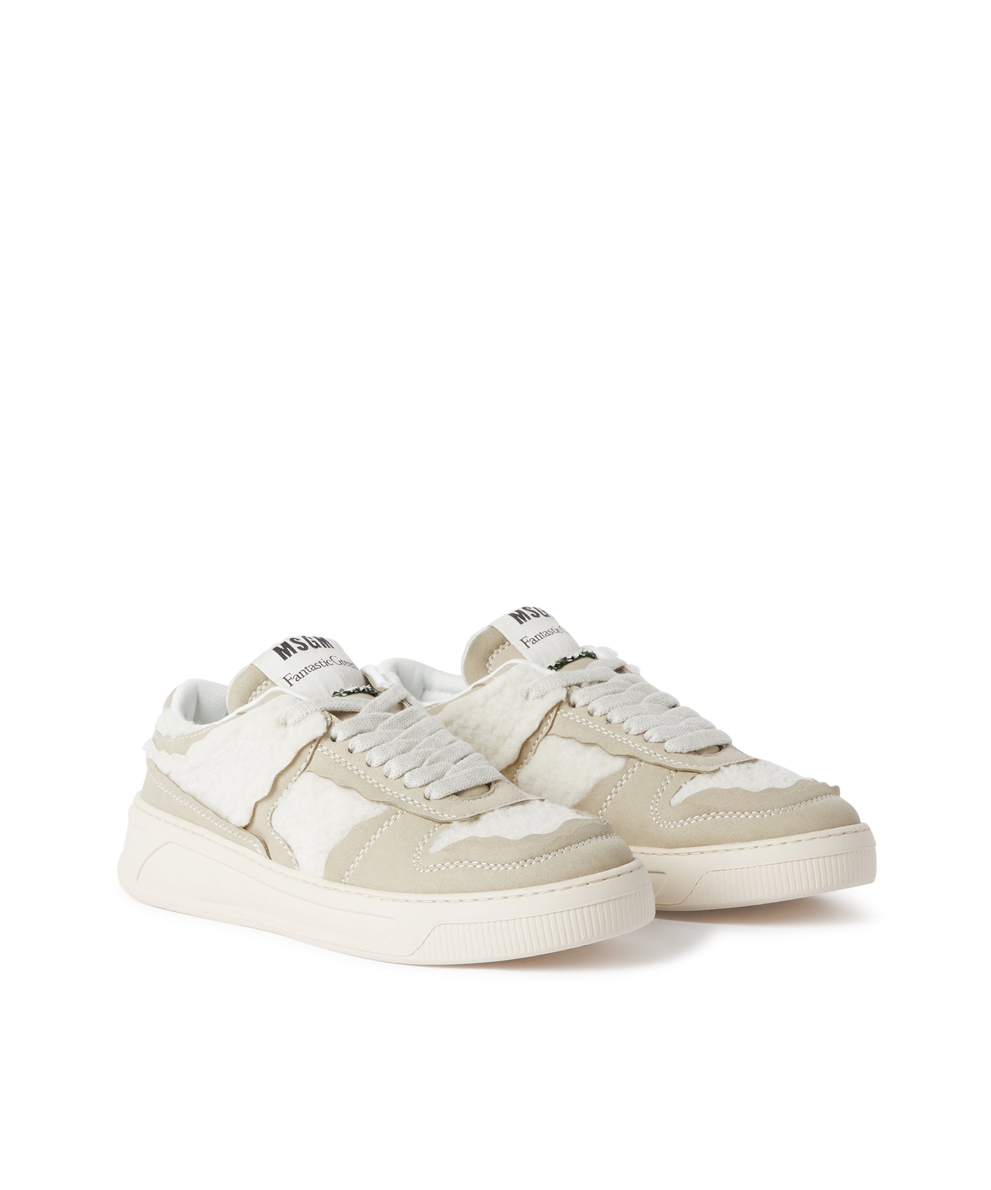 FG1 Sneakers with faux shearling inlays - 3
