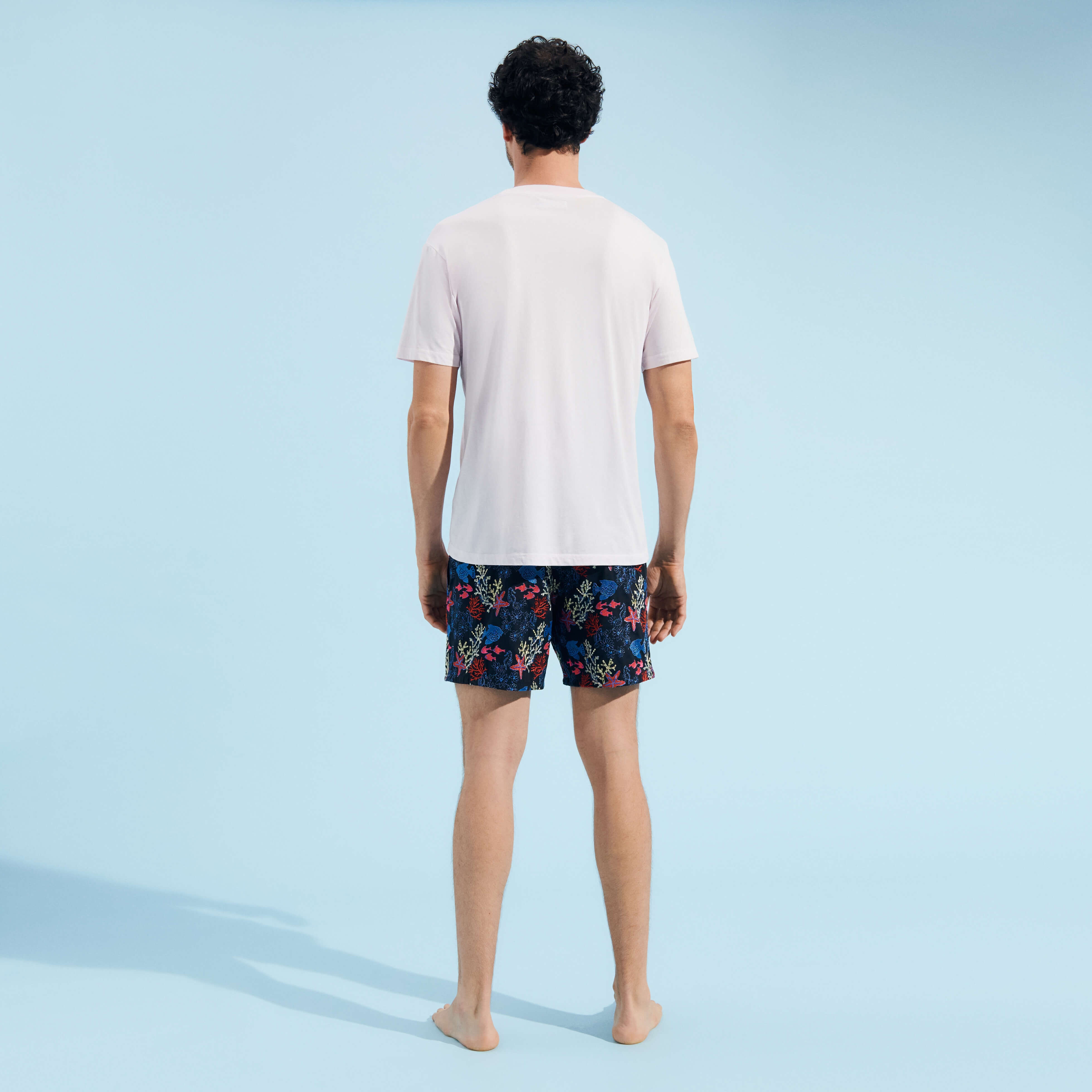 Cotton Men T-shirt Waiting for Sun - 4