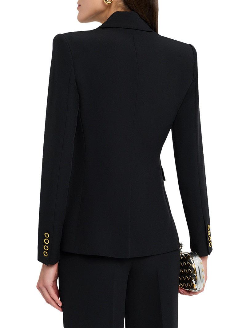 Women's Arielle Crepe Double-Breasted Blazer - Pine 5