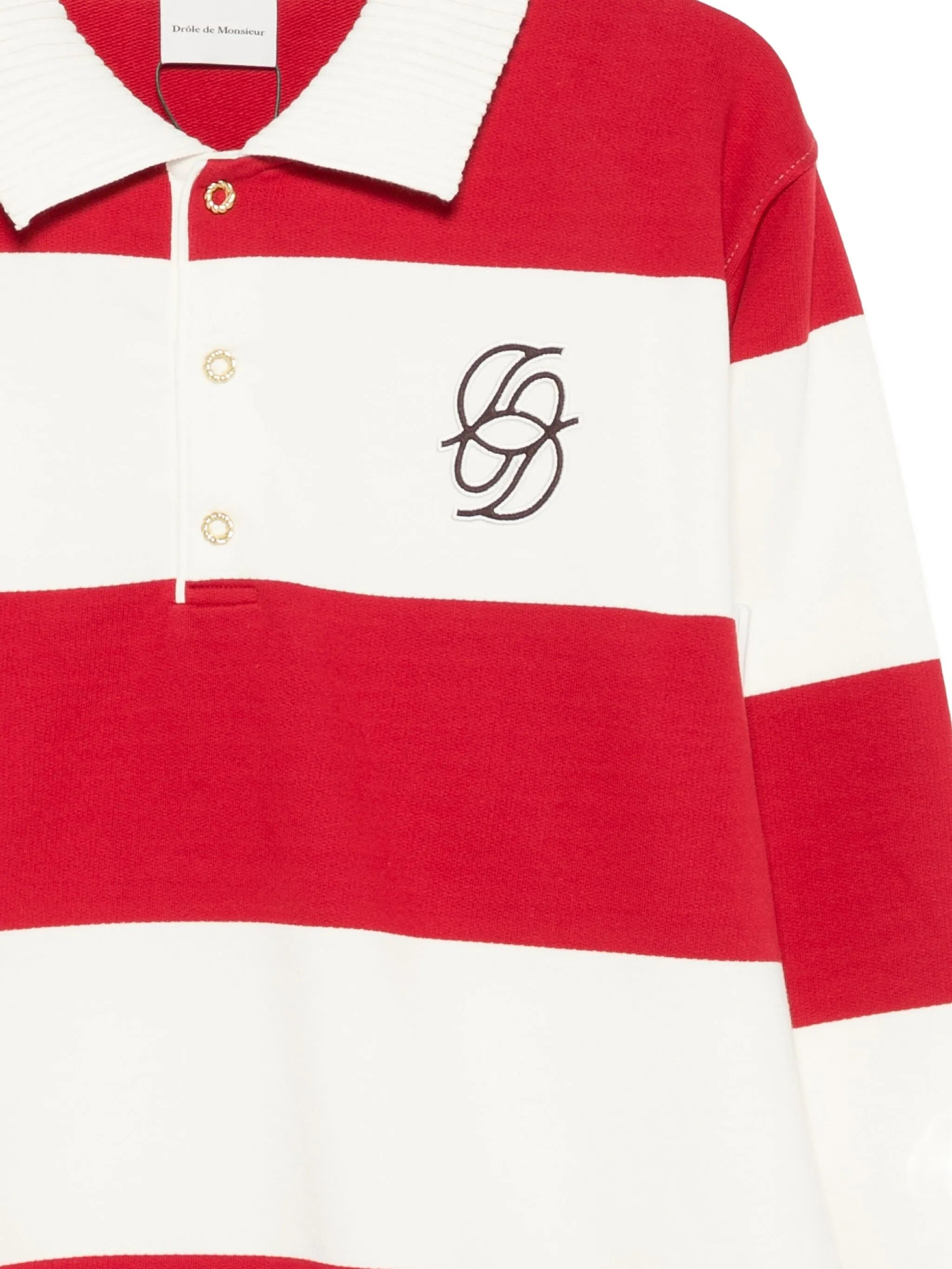 Drole De Monsieur Striped Polo Shirt - 3