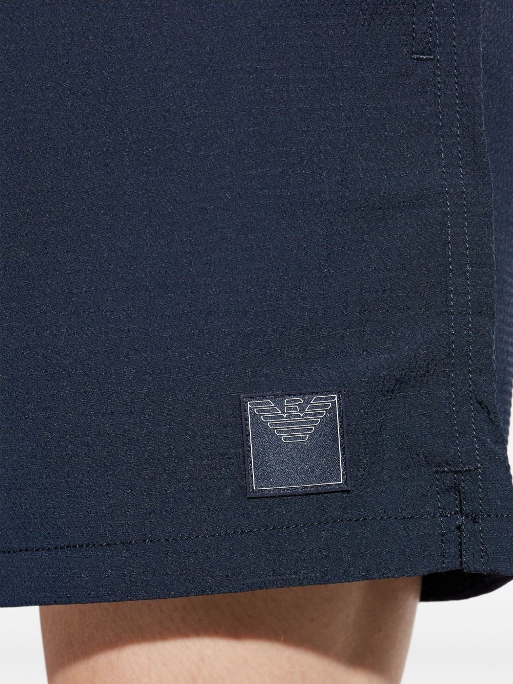 logo-patch swim shorts - 4