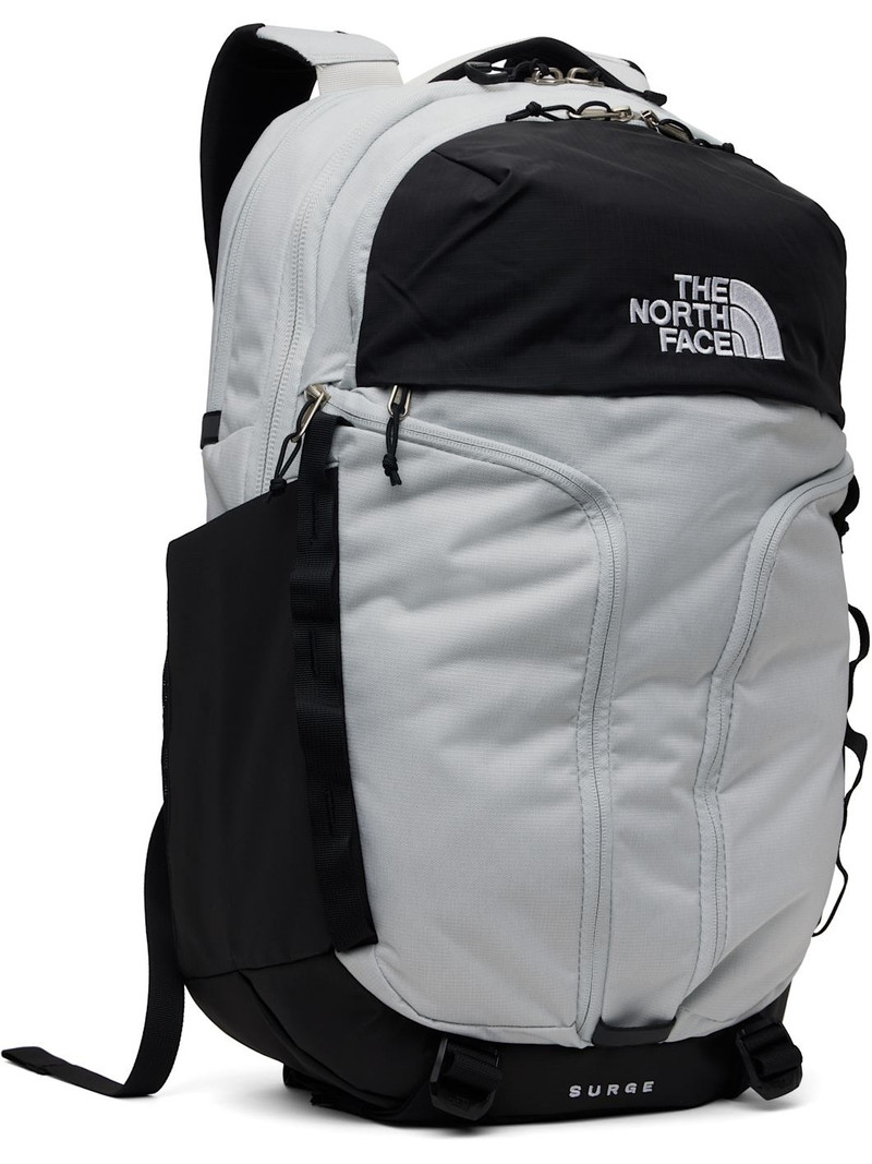 The North Face Gray & Black Surge Backpack outlook