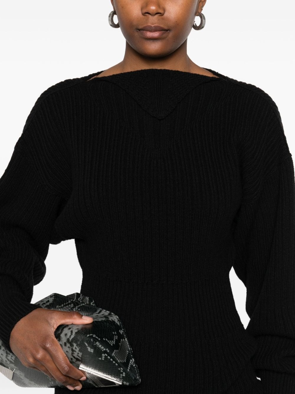 ribbed wool jumper - 5