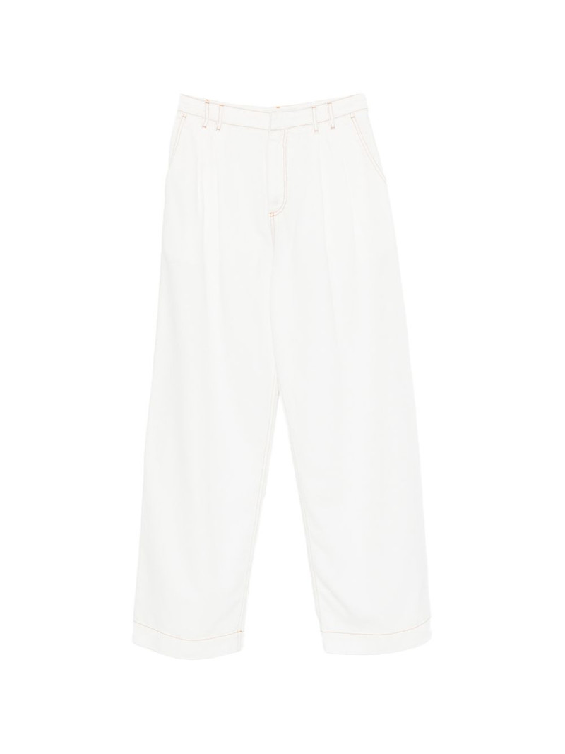contrast-stitch trousers 1