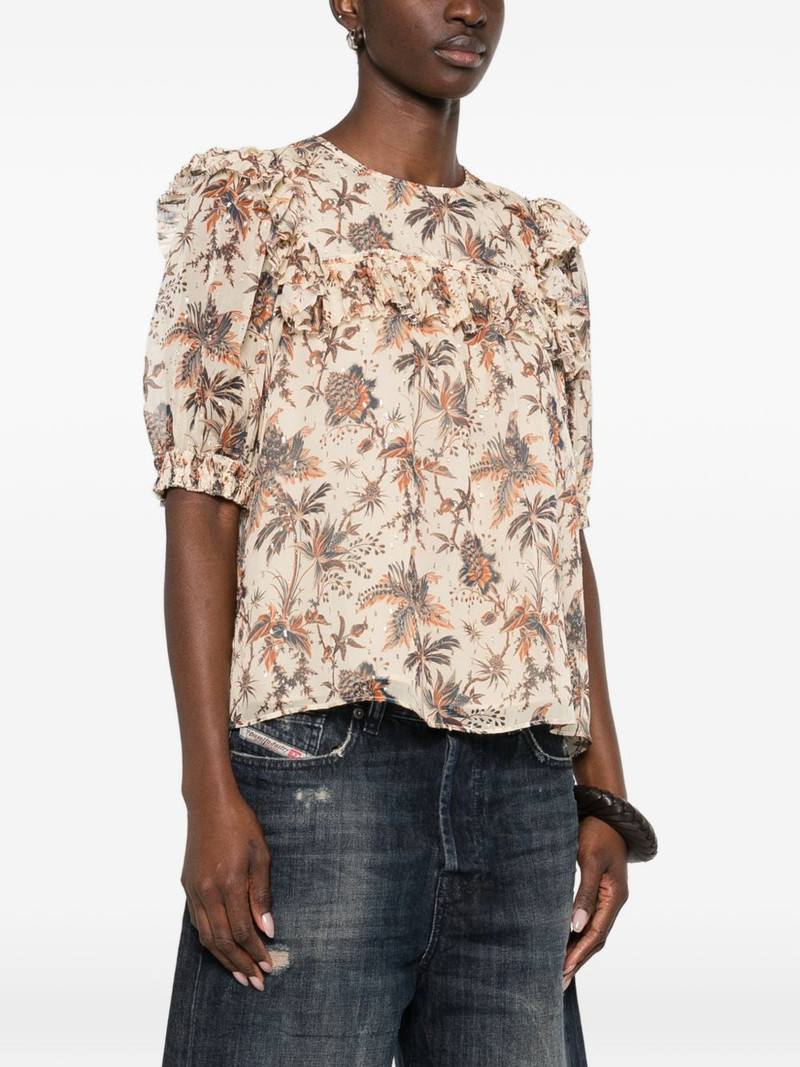 Jodie ruffled floral blouse 3