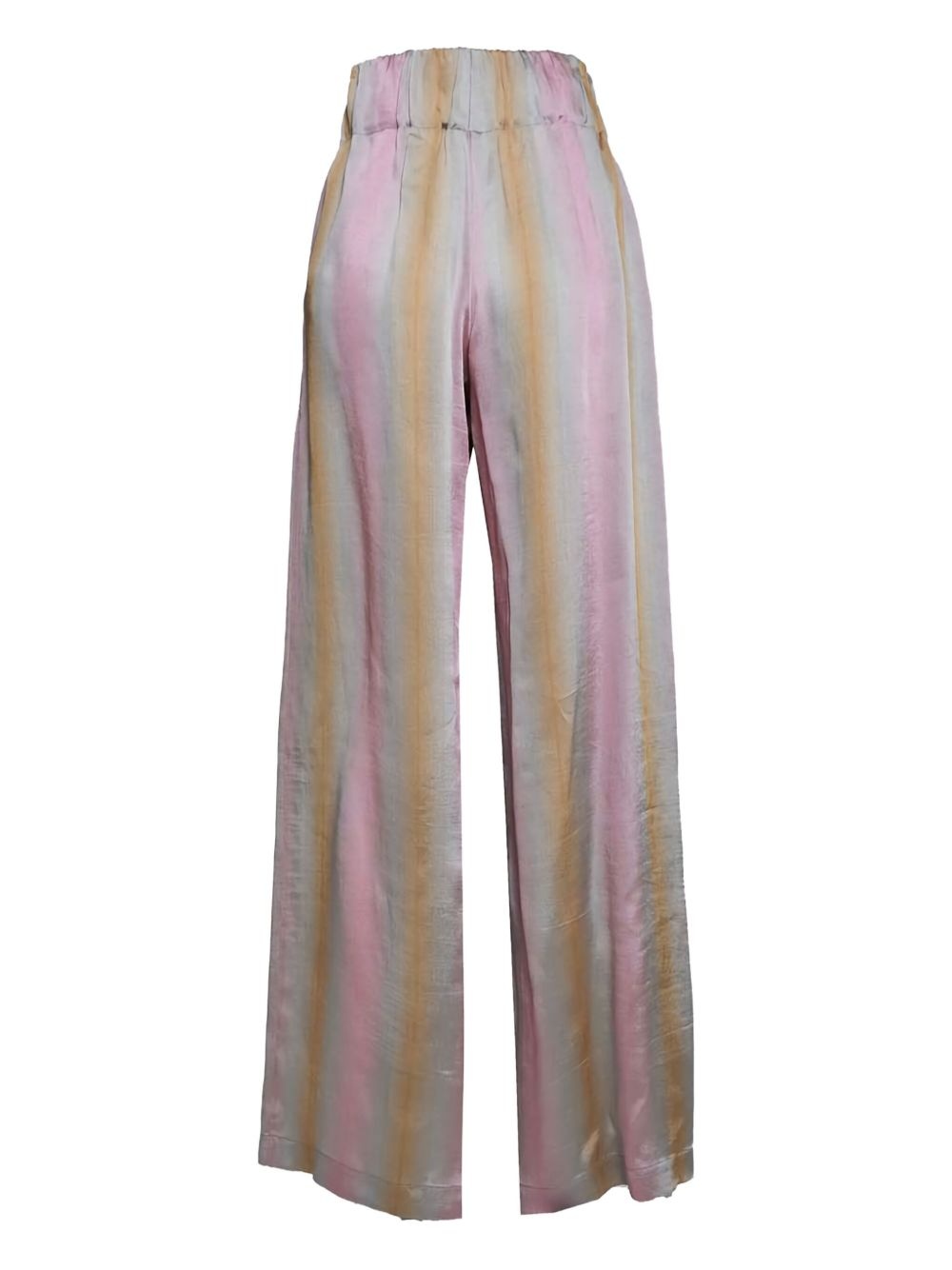 striped wide-leg trousers - 2