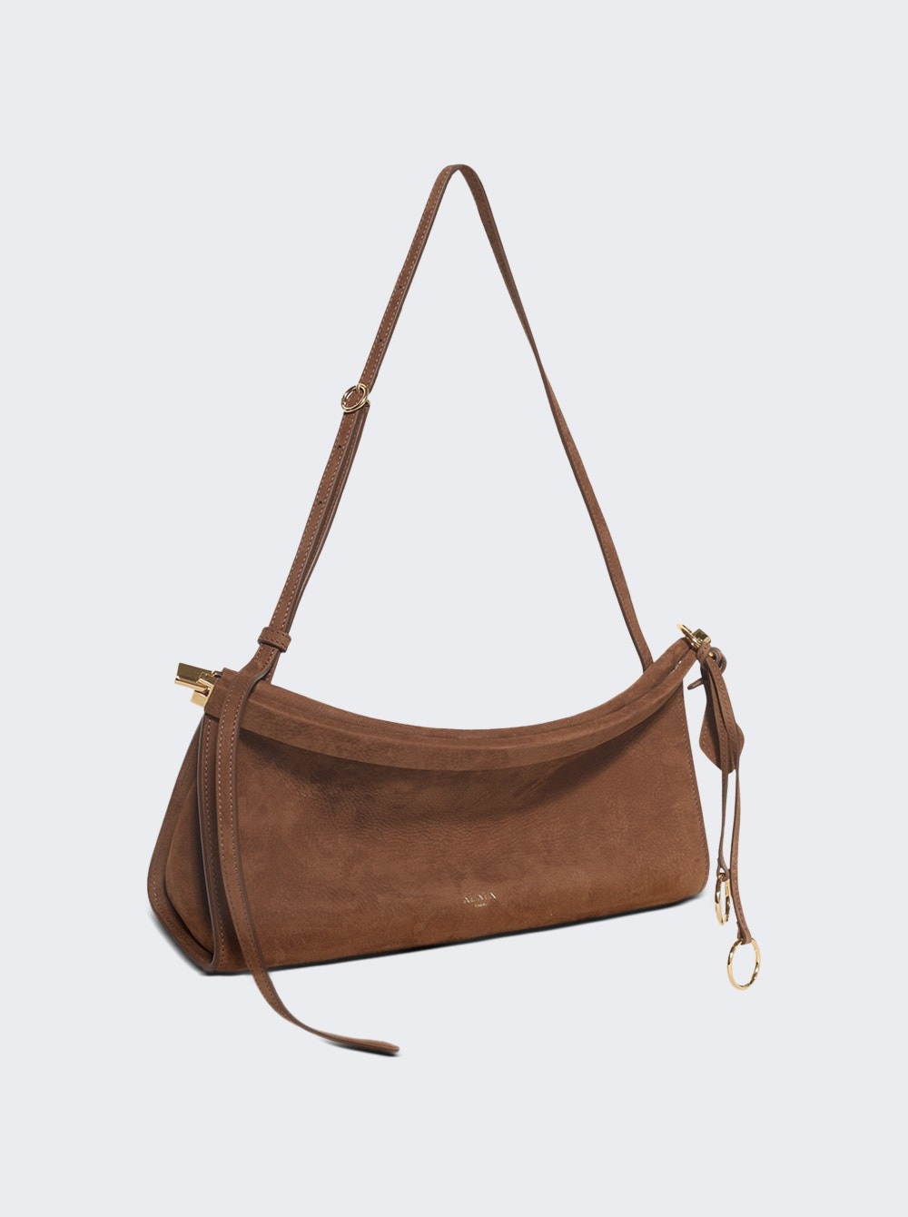 Le Click East West Medium Bag In Nubuck Umber - 4