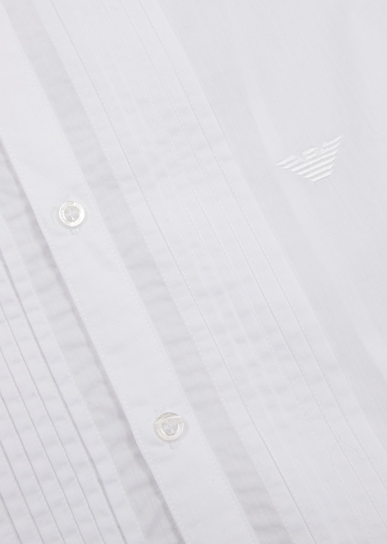 Cotton shirt with eagle embroidery - 4