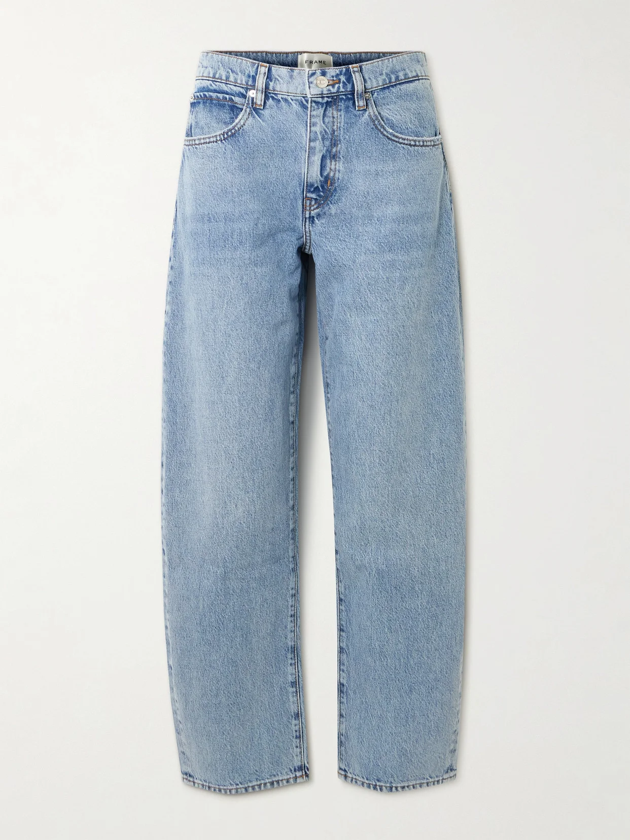 Low Slung Barrel Boyfriend Jeans - 1