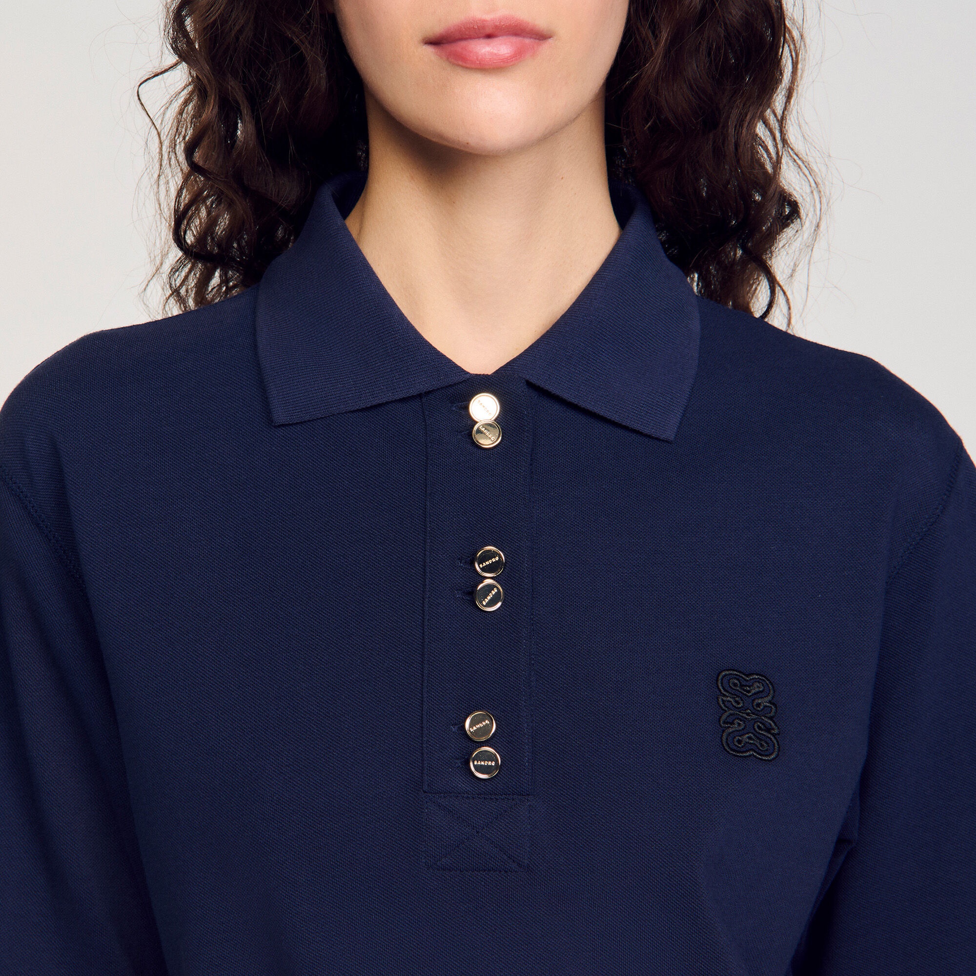 POLO SHIRT WITH DECORATIVE BUTTONS - 3