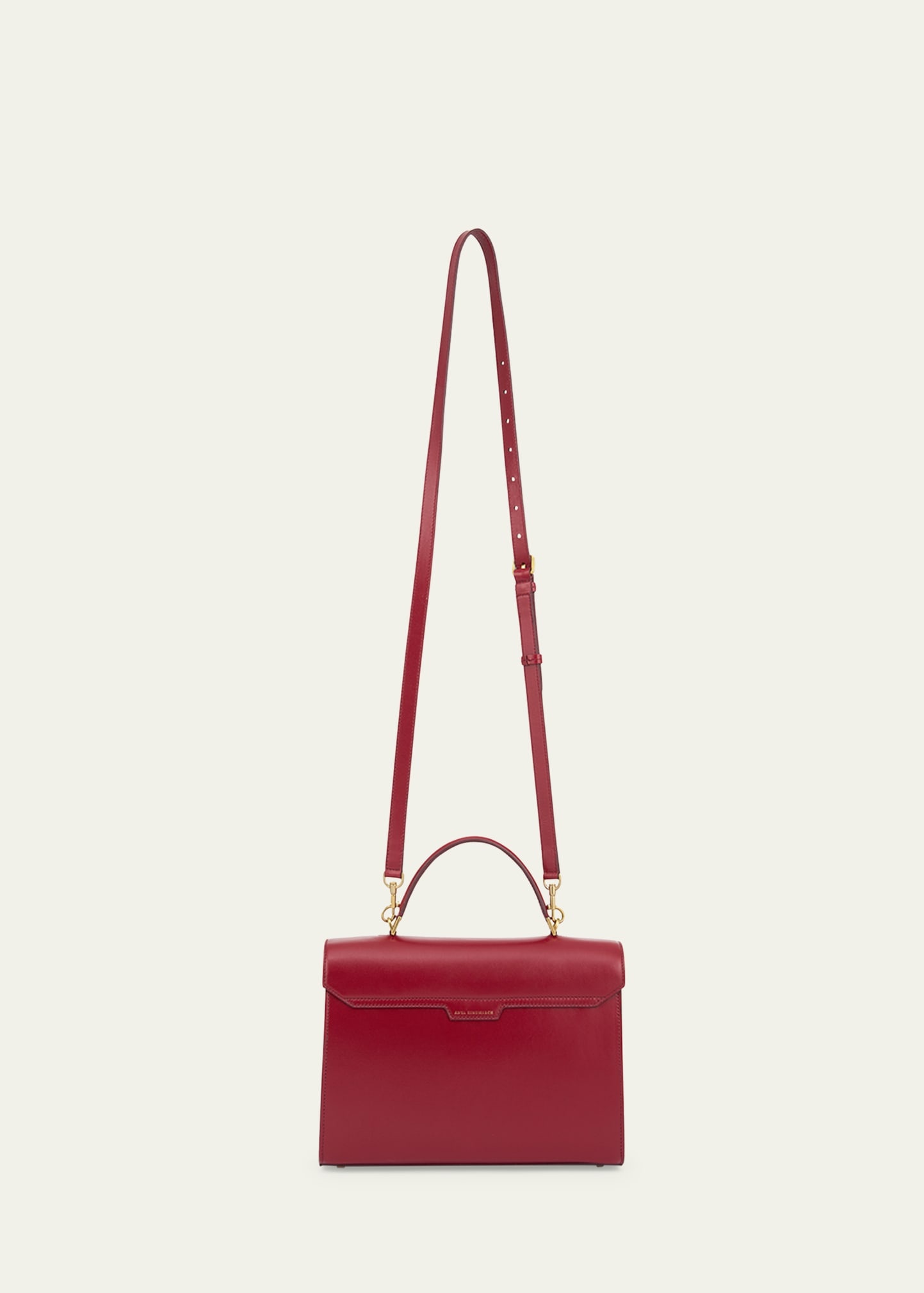 Mortimer Shiny Leather Top-Handle Bag - 2