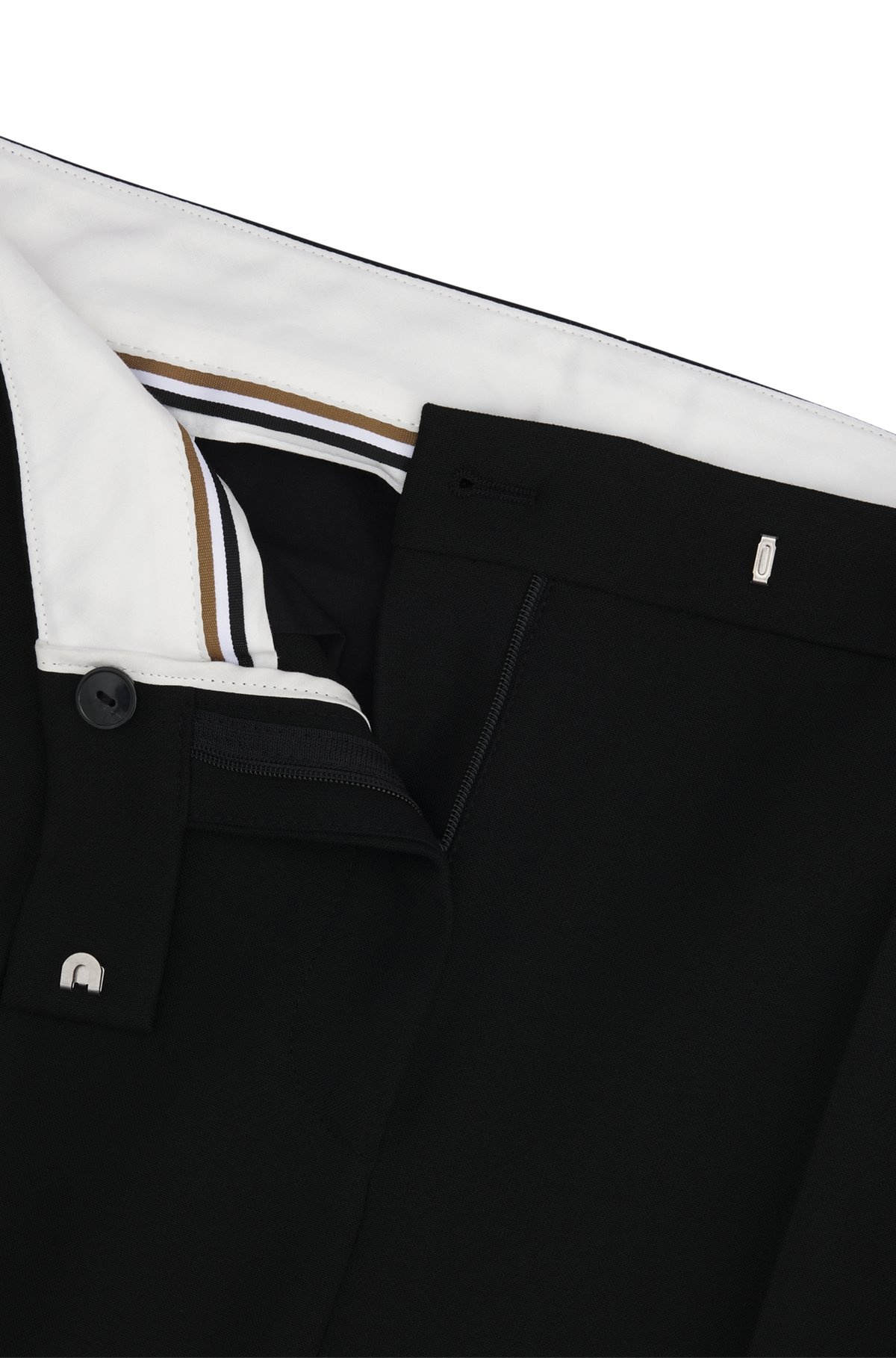 HIGH-WAISTED SLIM-FIT TROUSERS WITH FLARED LEG - 6