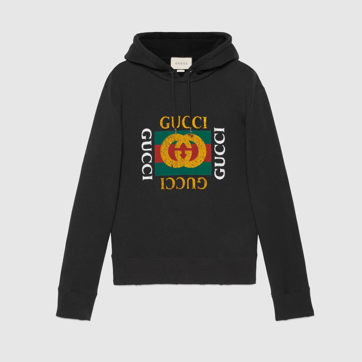 Oversize sweatshirt with Gucci logo - 1