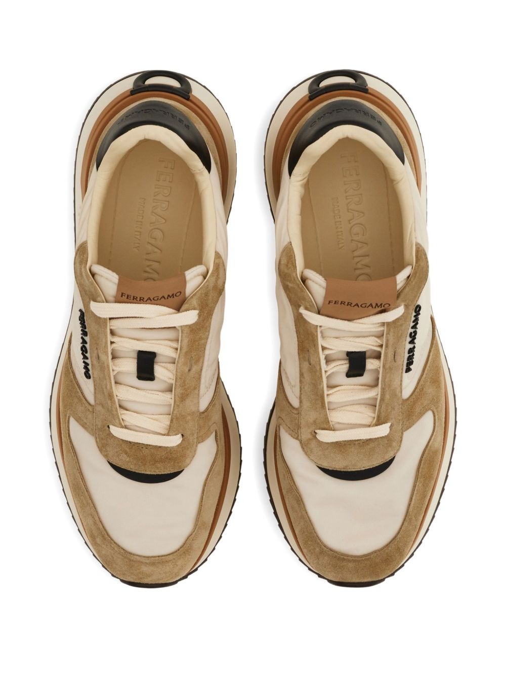 suede-leather sneakers - 3