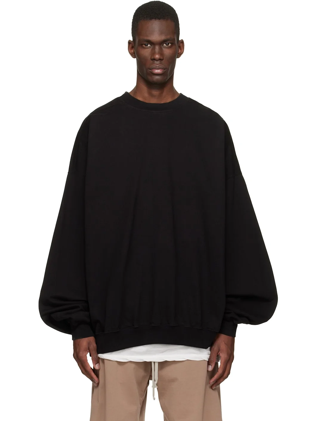 Black Temple Hun Crewneck Sweatshirt - 1