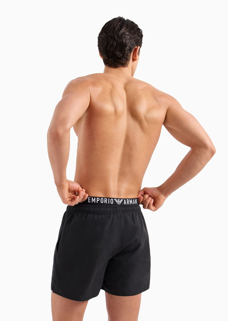 ASV recycled-fabric swim shorts with logoband 5
